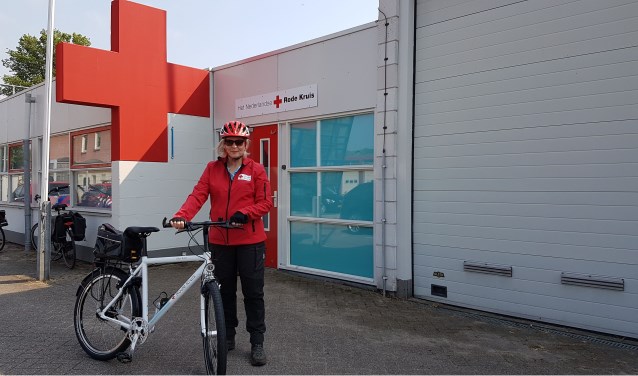 Ook deze bike is nieuw voor het Rode Kruis.