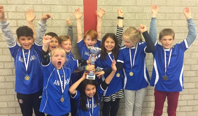 De trotse winnaartjes van Basisschool Anne Frank.