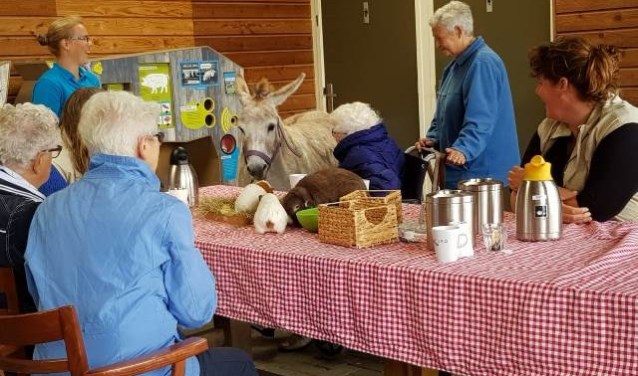 Koffie op de boerderij.