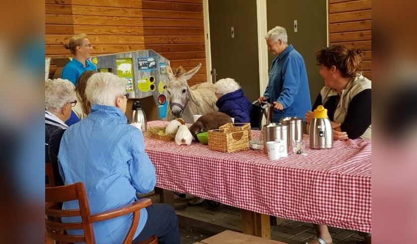 Koffie op de boerderij.