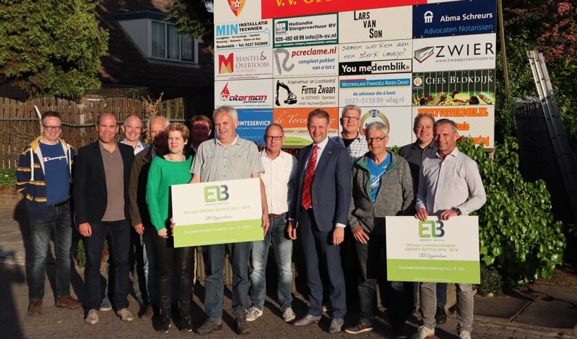 Voetbalvereniging Opperdoes was het meest intensief bezig met energie besparen.