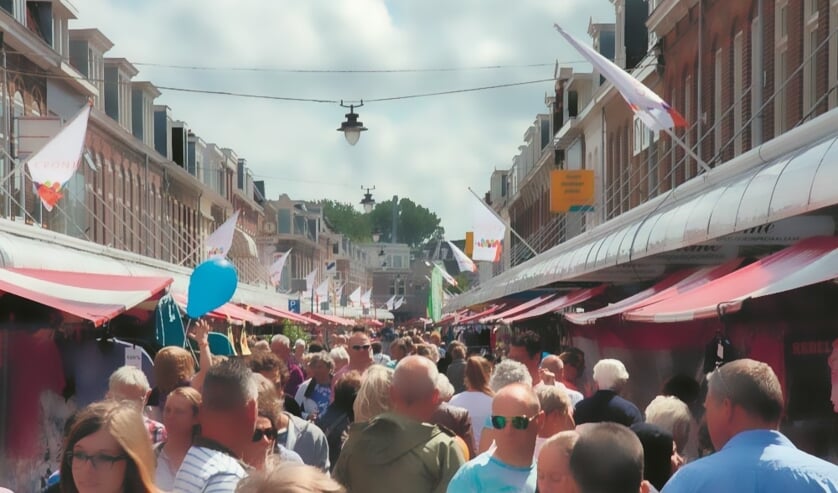 Het is altijd druk tijdens de jaarlijkse Cronjé braderie.