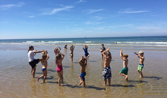 Heerlijk sporten op het strand.