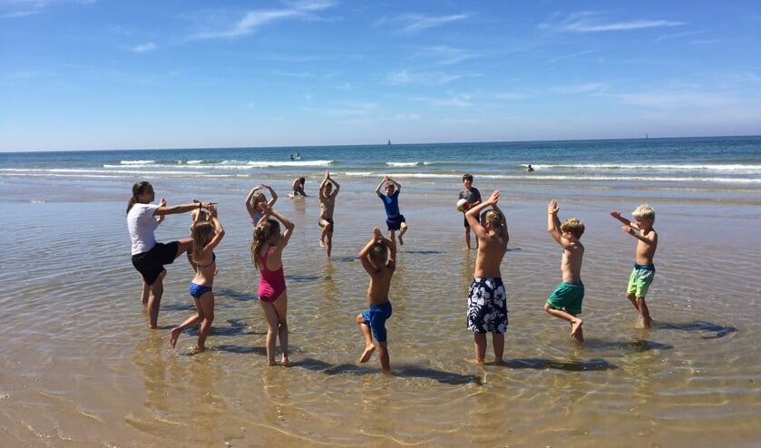 Heerlijk sporten op het strand.