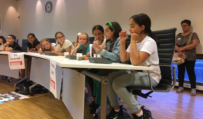 De kinderen namen de kinderconferentie serieus.