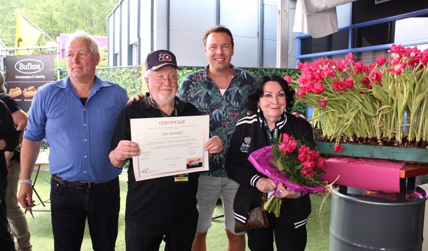 V.l.n.r. Jan Ligthart, Jan Smeets, Marcel Meijer en Till Smeets.