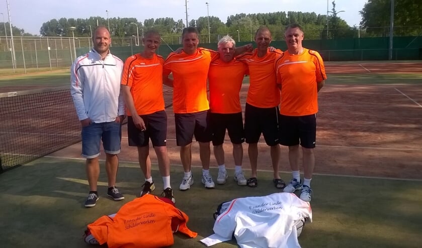 De tennissers van team Heren 2.