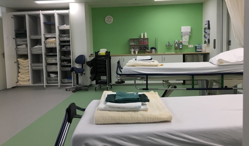 De uitslaapkamer in het nieuwe centrum.