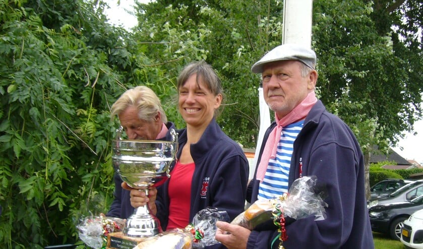 v.l.n.r. Chris 'tHart, Ilse Dekker, Douwe van den Berg