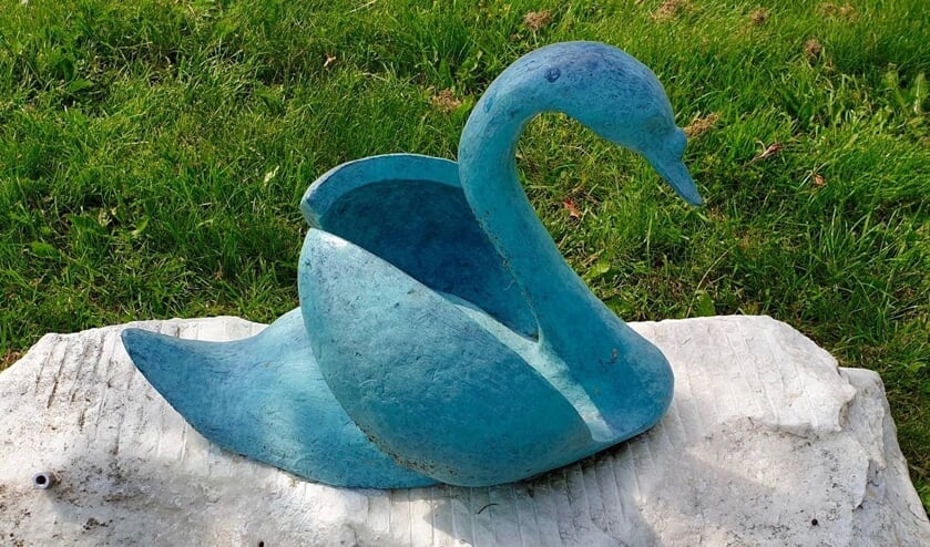 De zwaan, verbonden aan het wapen van de polder