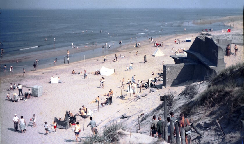 Kruisbergstrand in de jaren vijftig van de vorige eeuw.