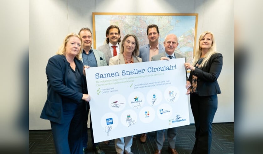 De gemeenten en Meerlanden hebben allen hun handtekening gezet onder een nieuwe overeenkomst.