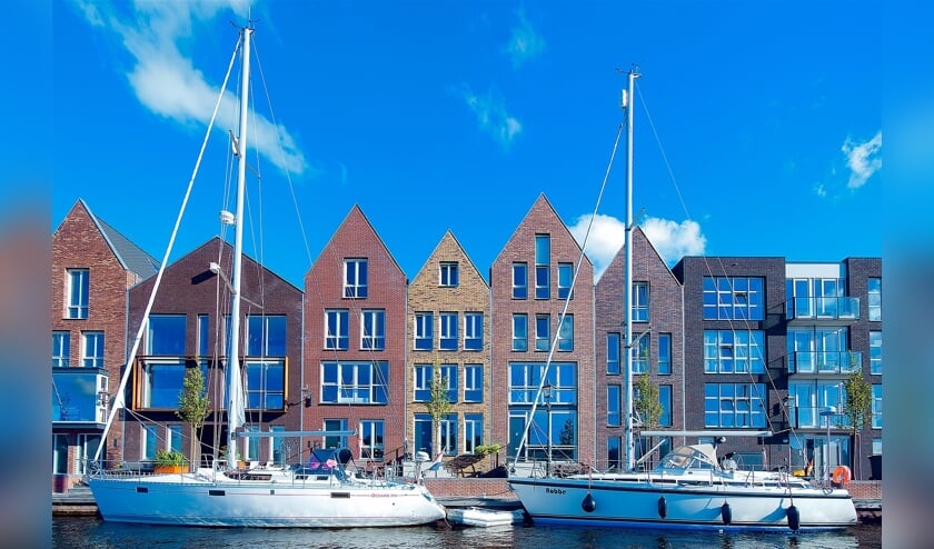 Mooie woningen aan het Spaarne.