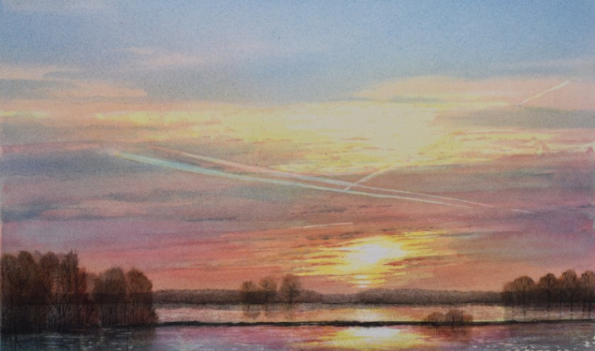 Een schilderij van Dik Kusters.