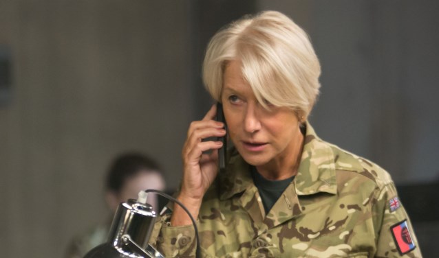 Kolonel Catherine Powell in de film 'Eye in the sky' wordt gespeeld door Helen Mirren.