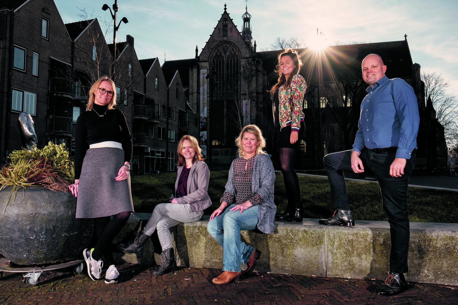 Het team van Alkmaar Marketing. (Foto: Rick Akkerman)