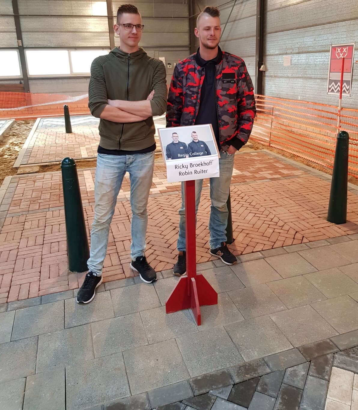 Robin (l) en Ricky legden het mooiste straatje en werden gekroond tot Nederlands kampioen. (aangeleverde foto)