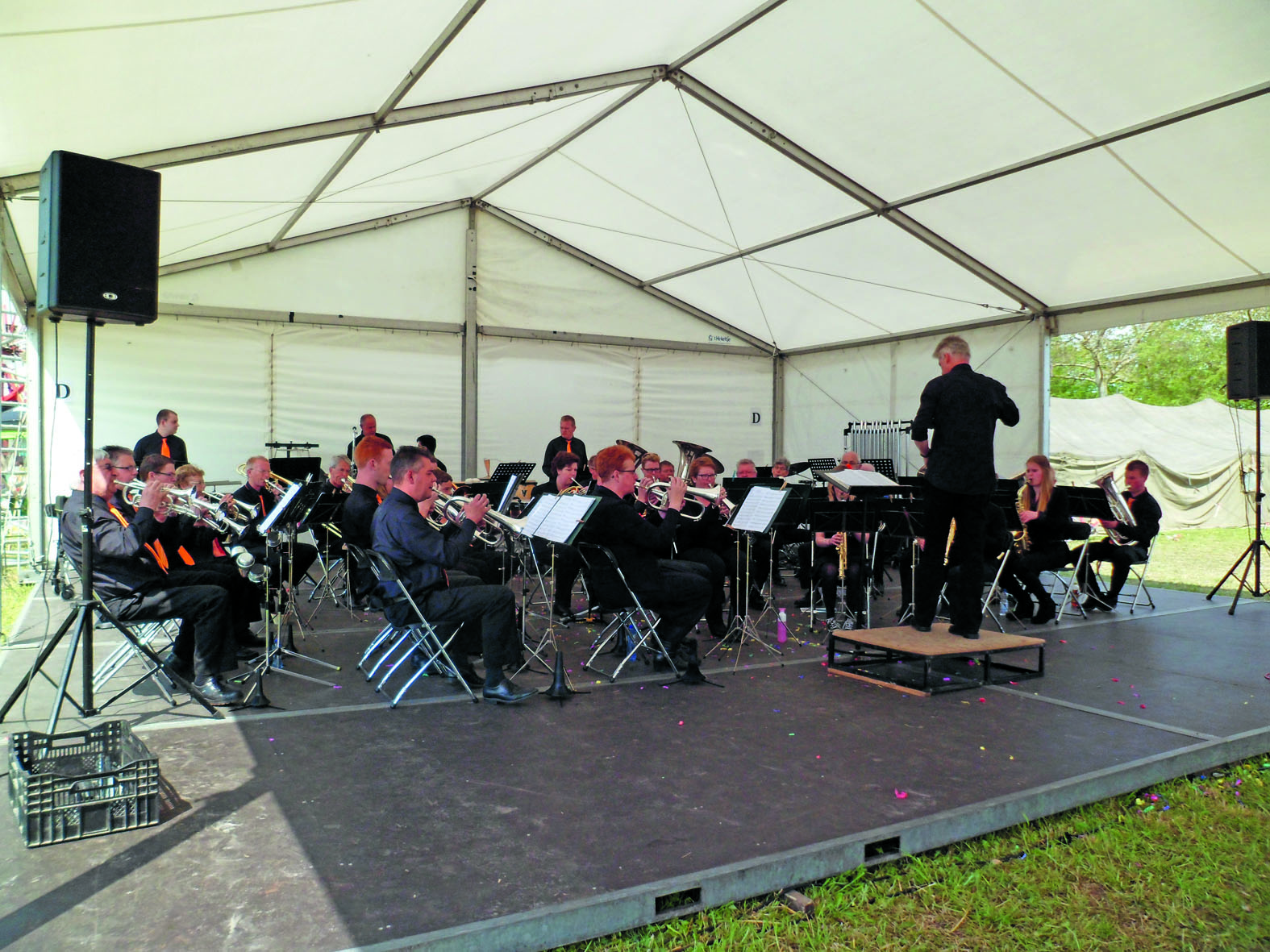 Fanfare Crescendo geeft een openluchtconcert in het Nederlands Kremlin in Winkel. Mis het niet. (Foto: aangeleverd)