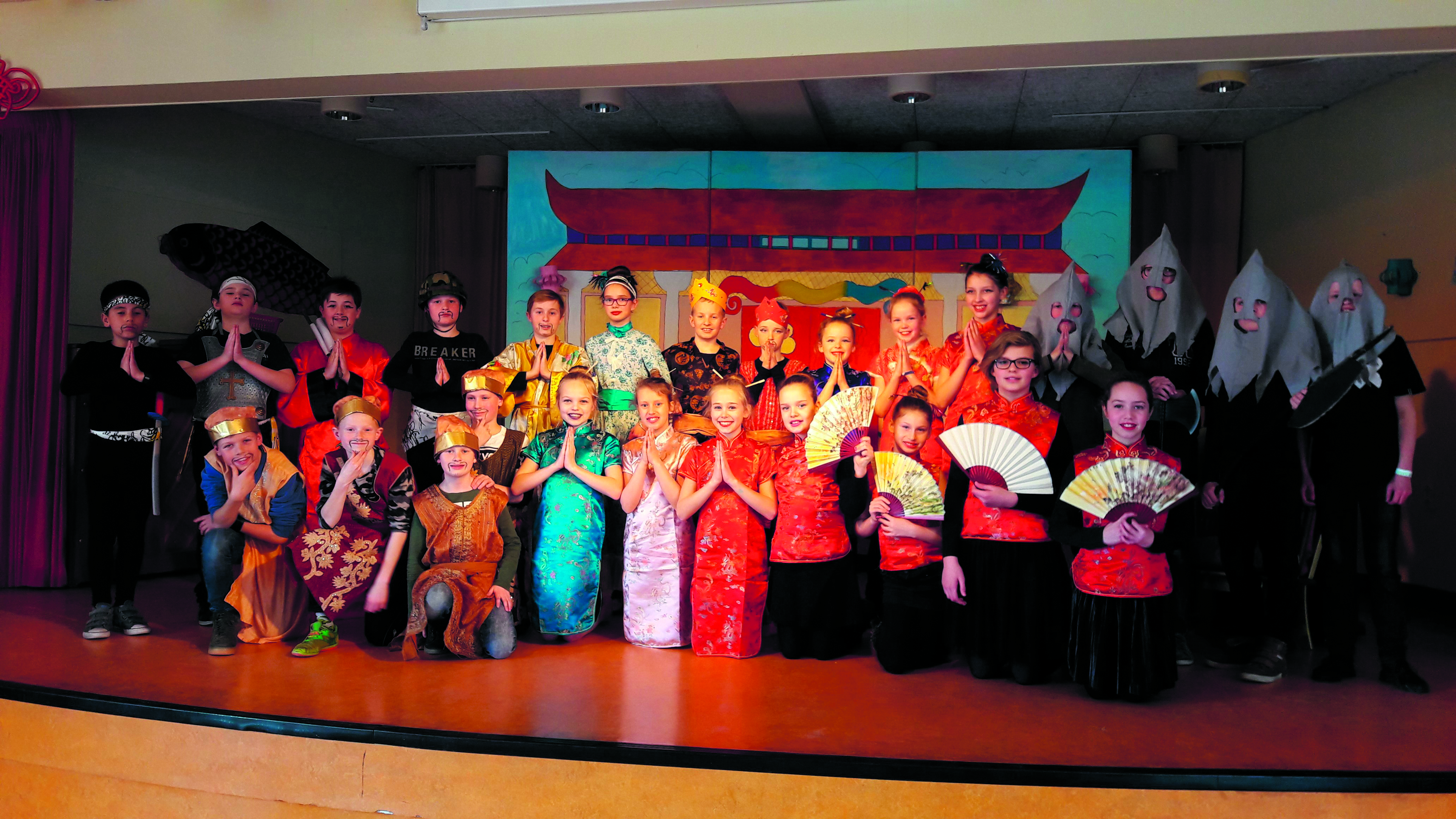Groep 7 tijdens de opera. (Foto: ICBS WormerWieken)