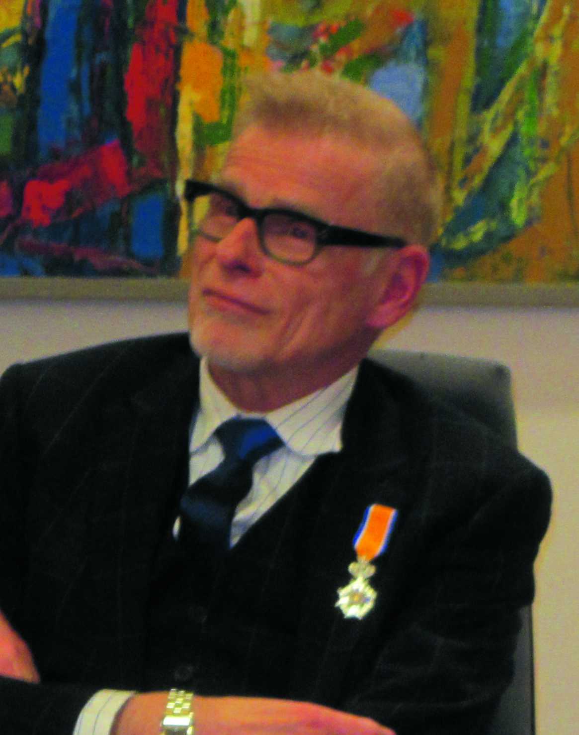 Arjen Ronner gedecoreerd. (Foto: JWvD)