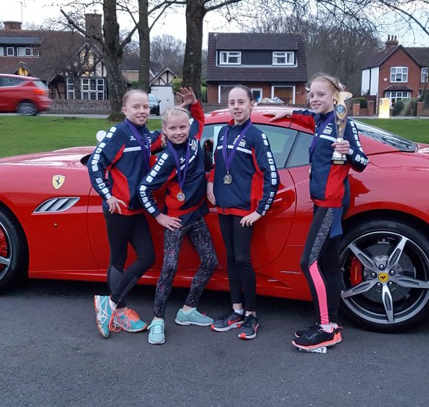 TopTurnen Opmeer DGA: v.l.n.r. Zoë Voorthuizen, Sam van de Hilst, Mara Slippens en Tessa van Truijen. (Foto: aangeleverd)