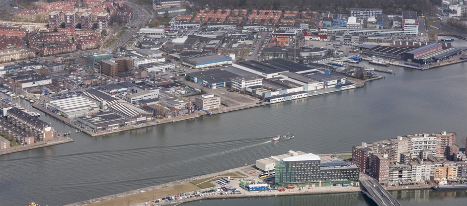 Er komt een brug tussen de kop van het Java-eiland en het Hamerkwartier in Amsterdam-Noord. (Foto: gemeente Amsterdam)