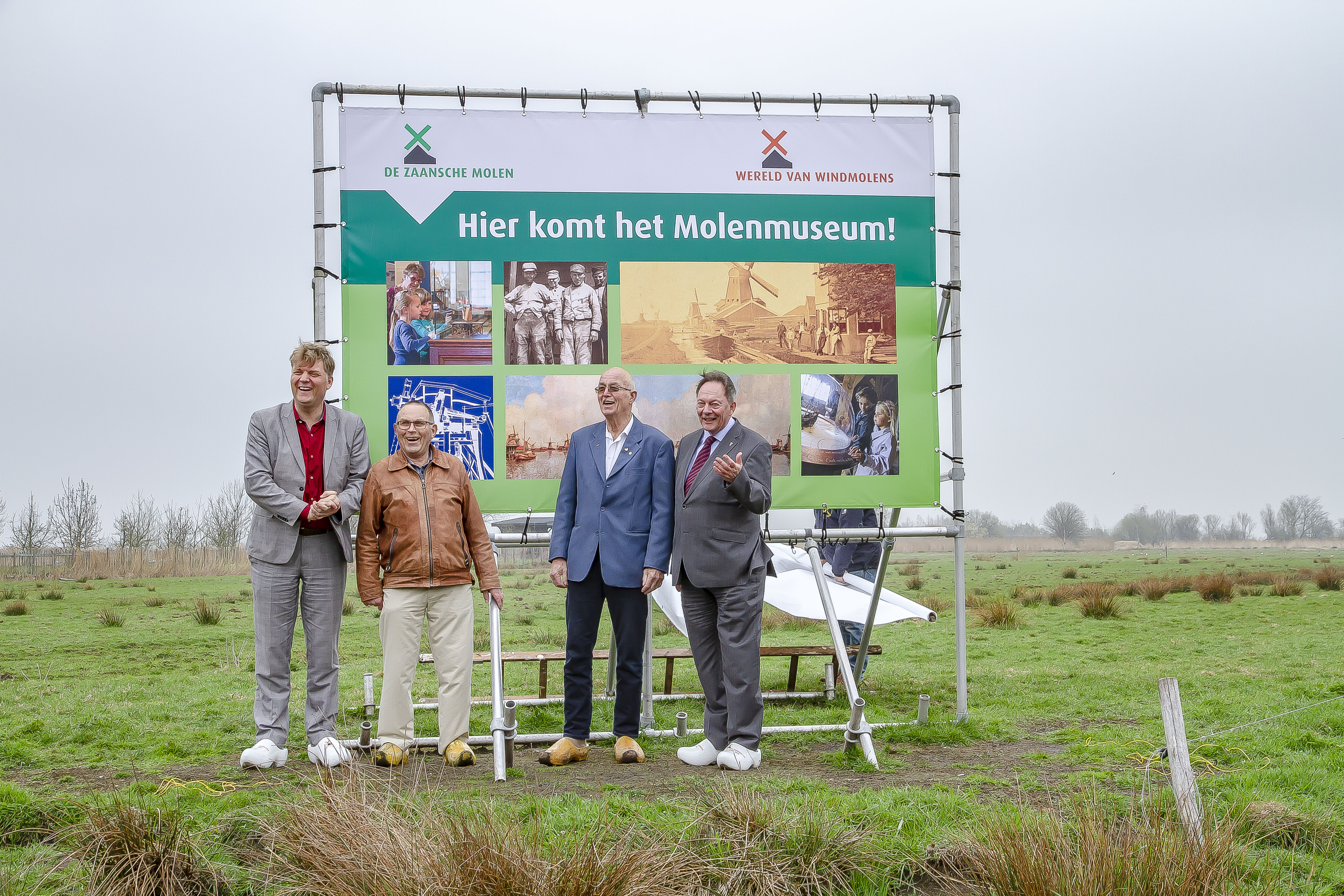 V.l.n.r. Jan Hamming, Nico Maas, Gerrit Smit en Peter Tange. (Foto: Pielkenrood Public Relations)