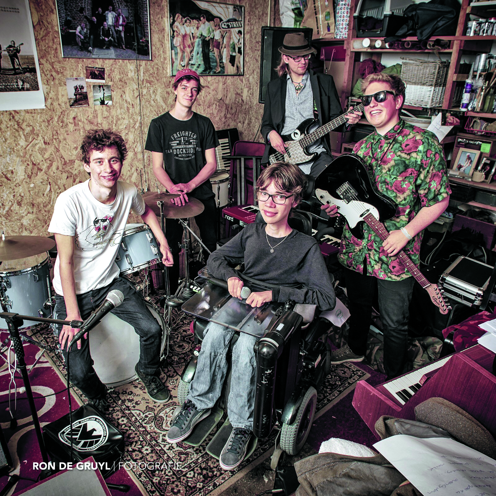 Speciaal voor deze voorstelling is de band The Cloaks opgericht. (Foto: Ron de Gruyl)