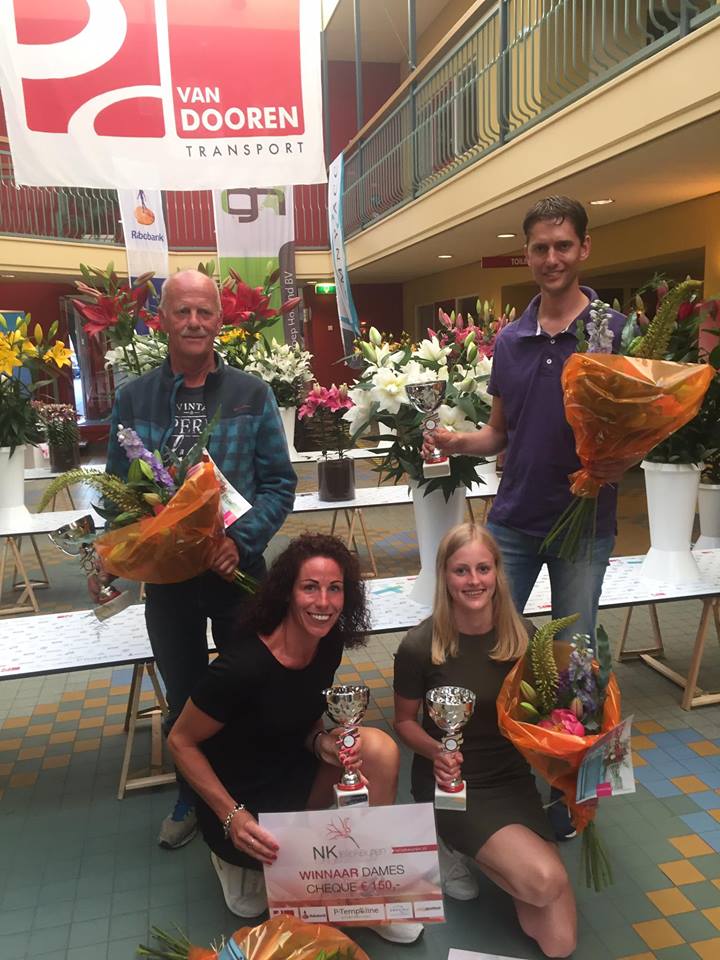 Winnaars van 2017: Senioren: Piet van Woesik, Topklasse: Jeffrey van Woesik, junioren: Kiki Veldman, dames: Finnula vd Berg. (Foto: aangeleverd)