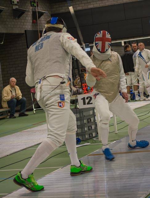 Schermen tijdens het Europese Kampioenschappen voor veteranen. (Foto: aangeleverd)