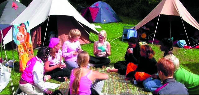 Het kindervakantiekamp in de duinen van Heemskerk. (foto aangeleverd)