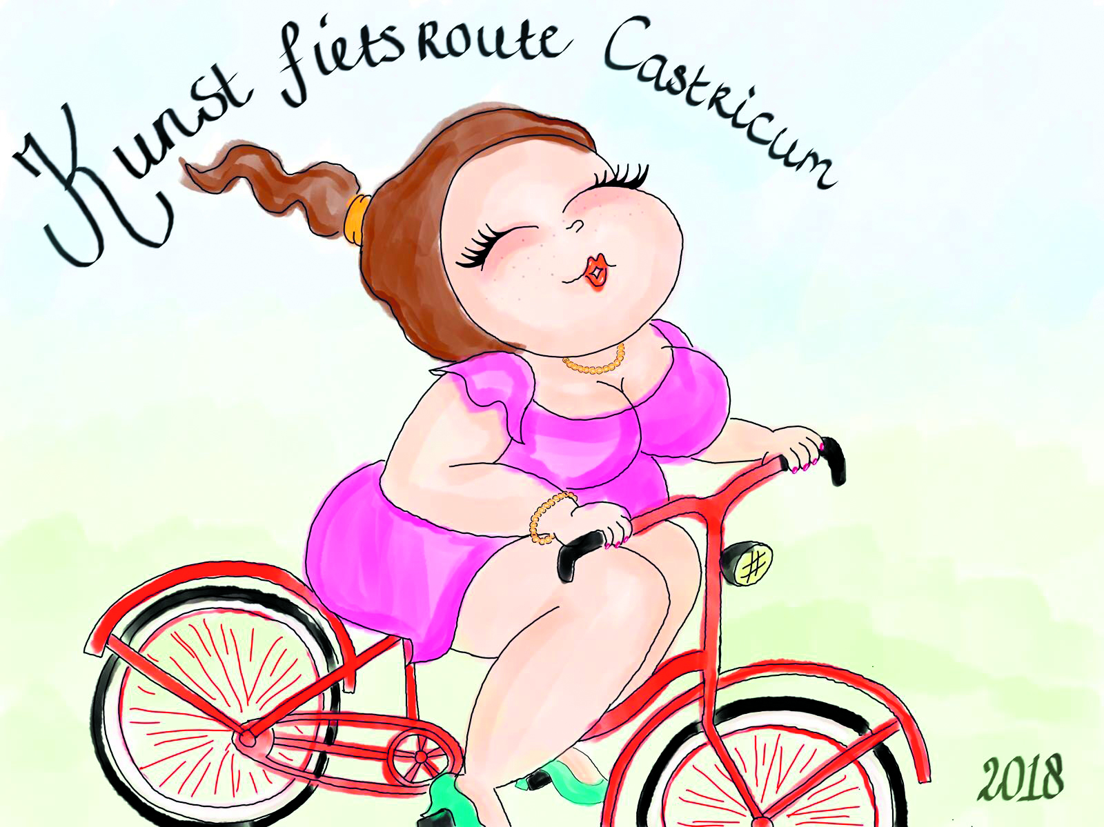 Het wordt weer genieten tijdens de Kunstfietsroute. (foto aangeleverd)