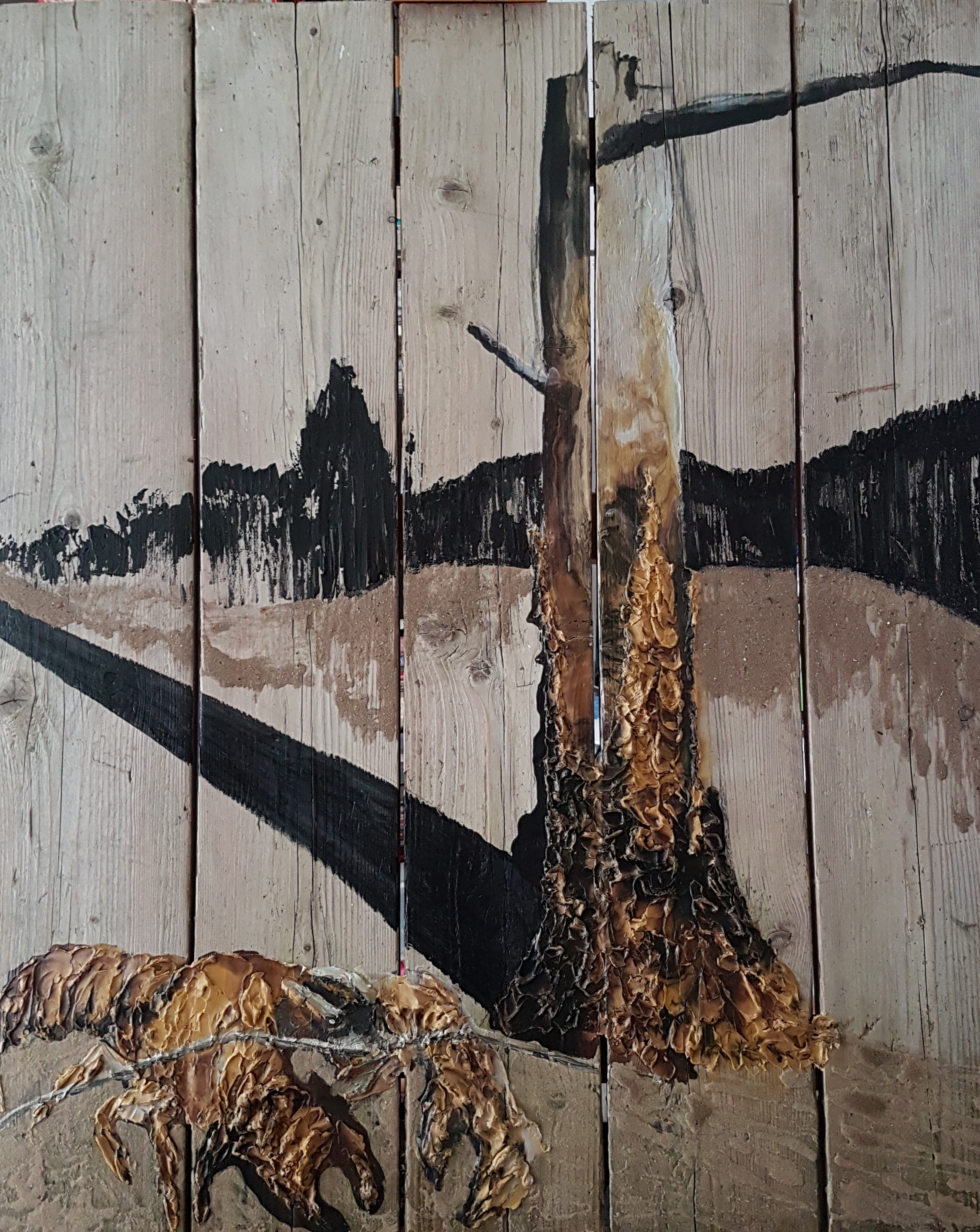 De Egmondse Jolanda Niekerk-Dekker exposeert bij Crejat in Alkmaar. (Foto: aangeleverd).
