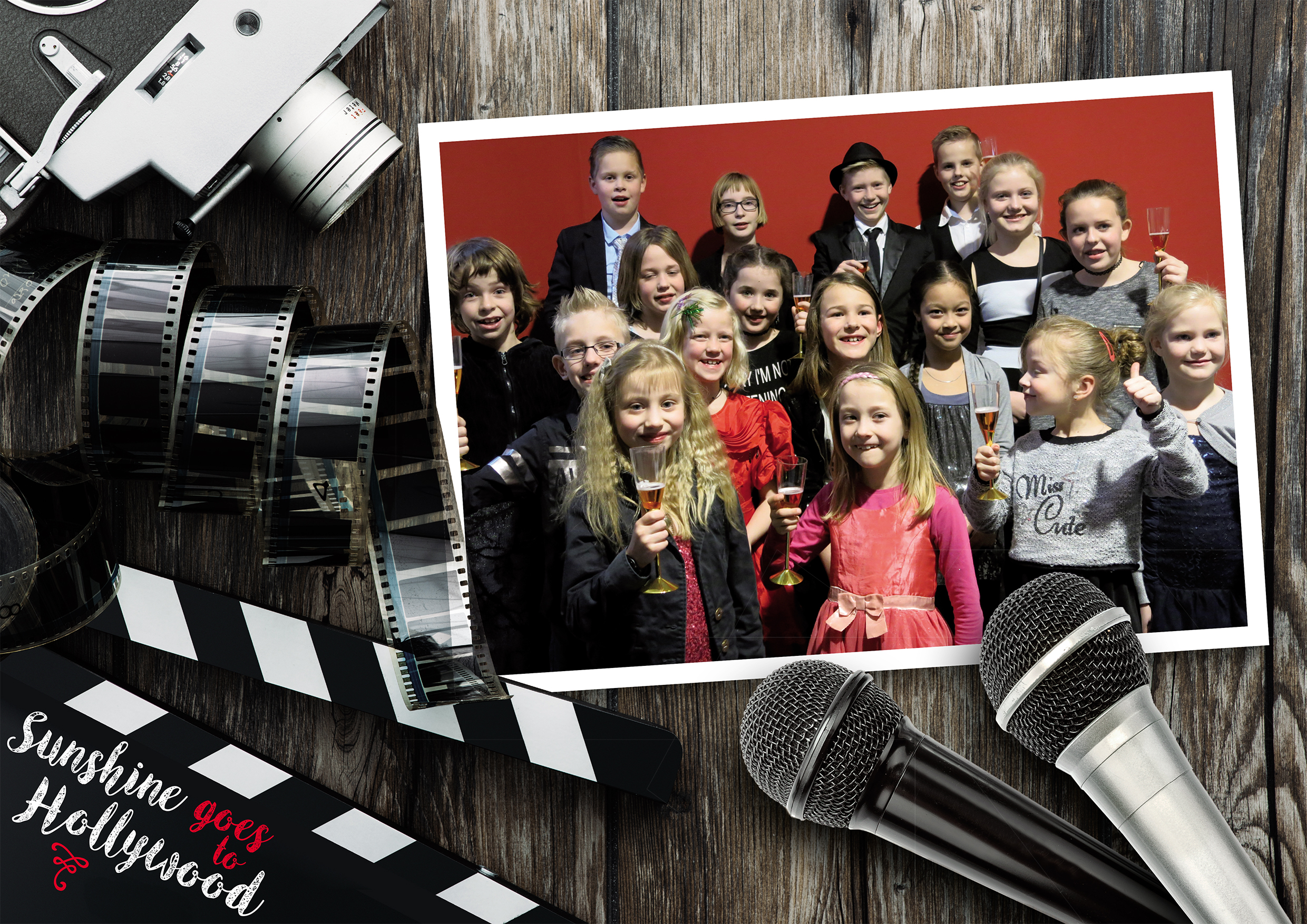 Kinderkoor Sunshine neemt bezoekers mee naar de wereld van de film, glitter & glamour, camera’s en rode lopers. (Foto: aangeleverd)