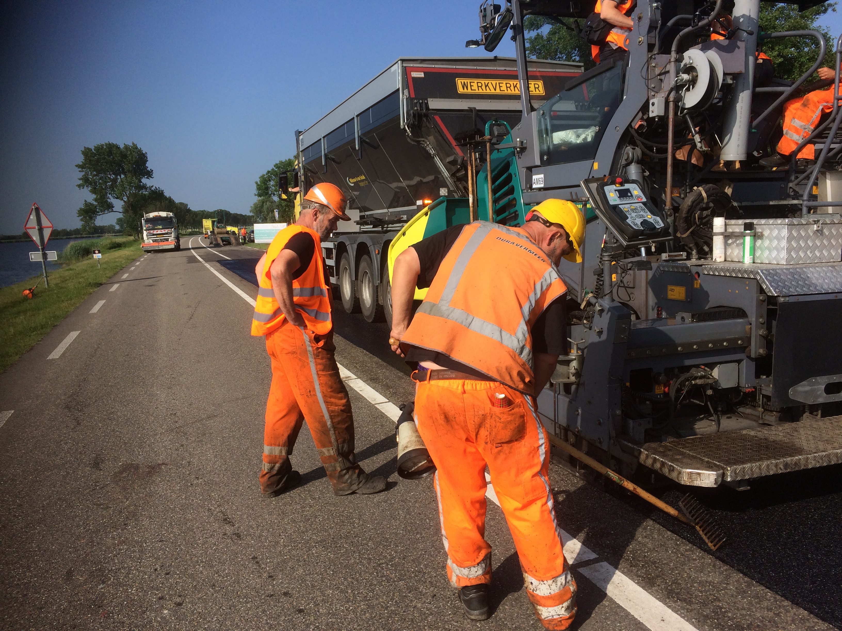 Superasfalt op de N249. (Foto: Dura Vermeer)