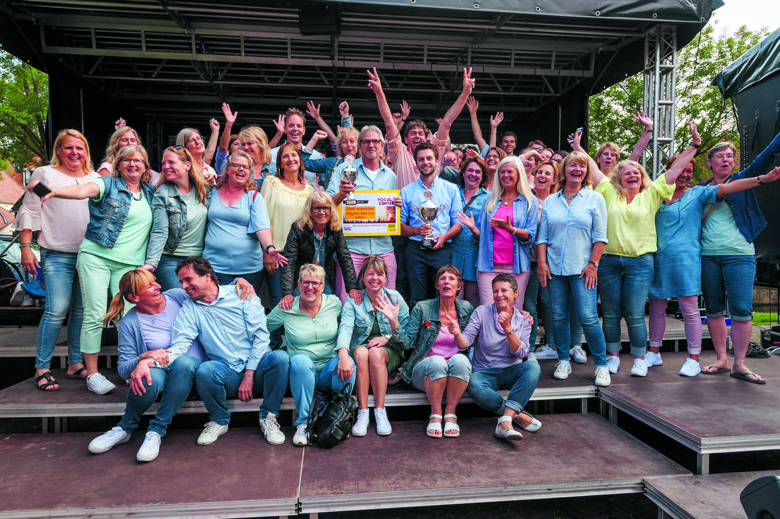 Popkoor Remix wint voor het tweede achtereenvolgende jaar Korenfestival. (Foto: RG-Fotografie)