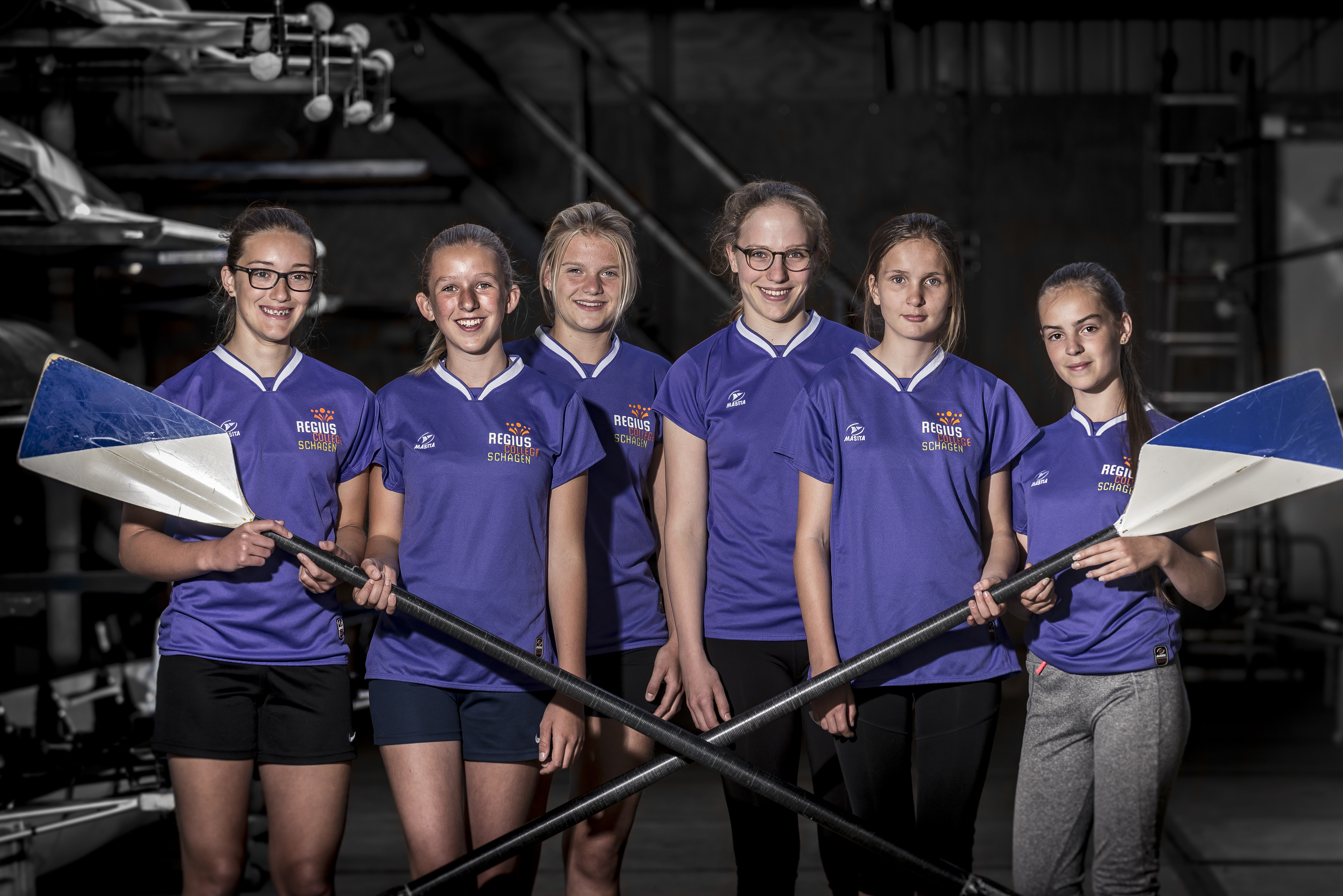 V.l.n.r.: Naomie van Helsdingen, Marit Hofland,Amber Breed, Marit Bak, Elise Kooiman en Marleen Wormsbecher. (Foto: Sebastiaan van Stam)