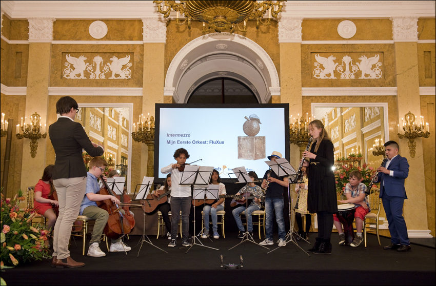 'Mijn Eerste Orkest'op Paleis Noordeinde. (Foto: FluXus)