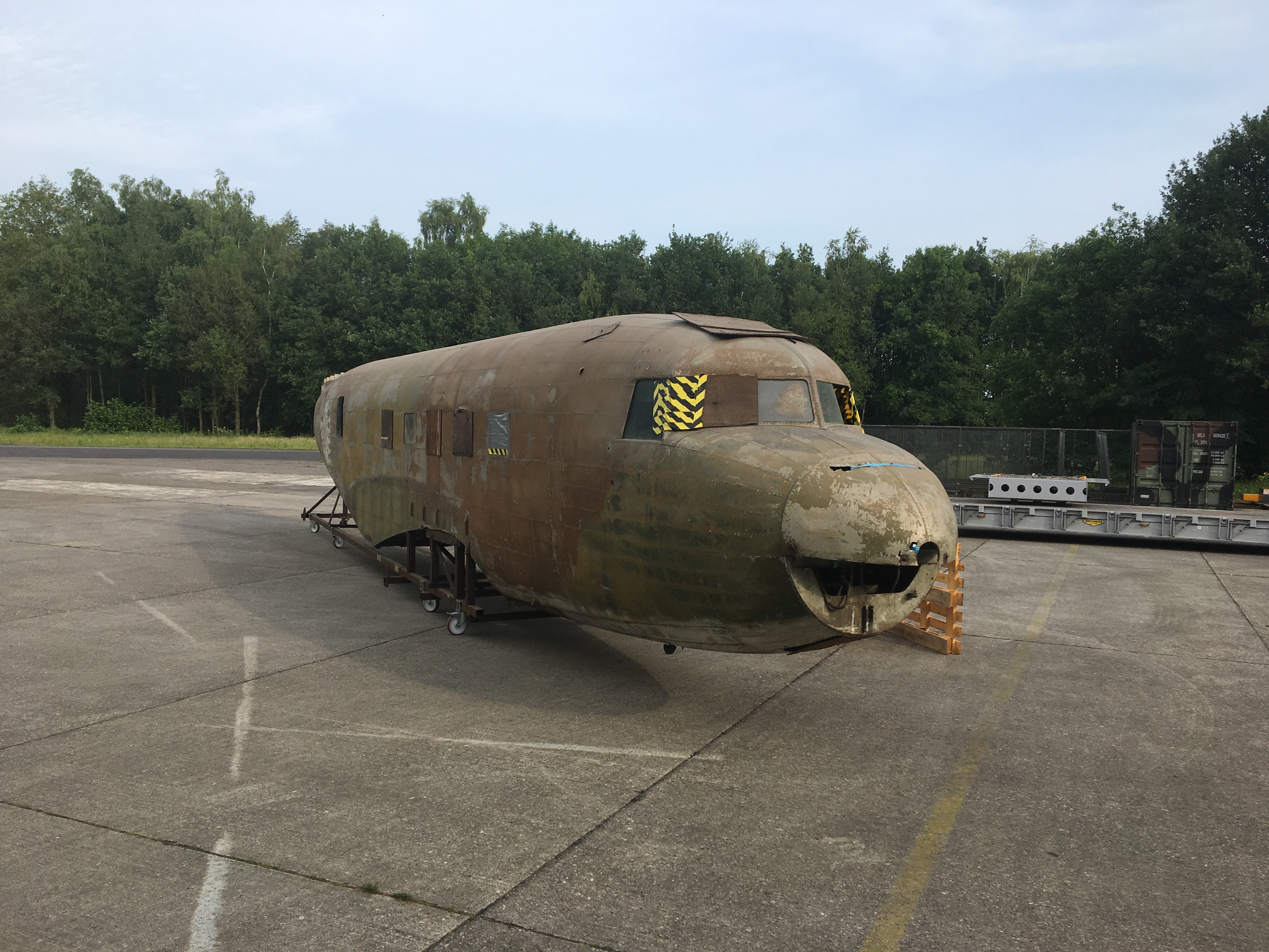 De Douglas DC-2 voor de opknapbeurt. (Foto: aangeleverd)