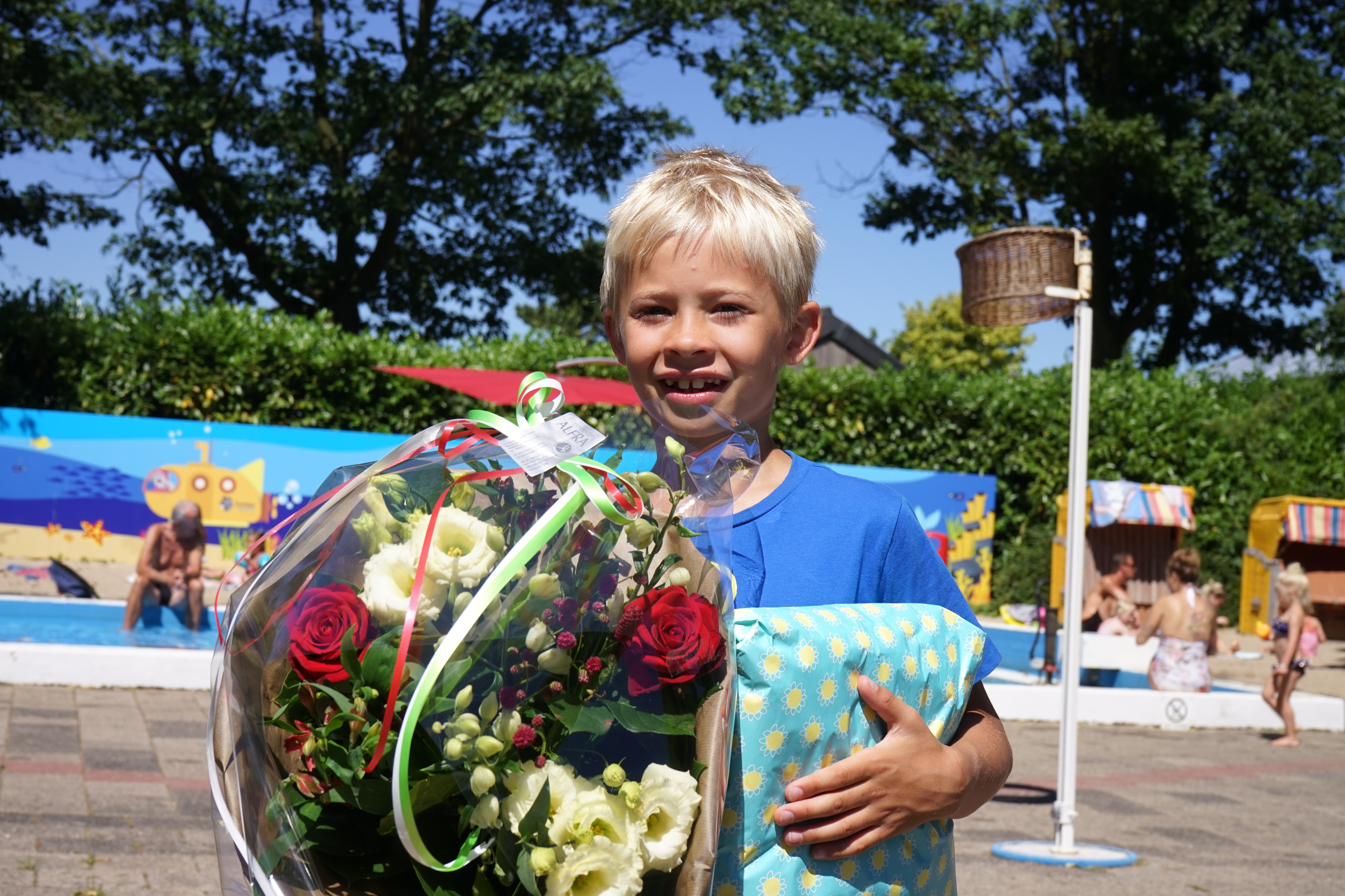 De zevenjarige Olaf Brinkman in de prijzen. (Foto: aangeleverd)