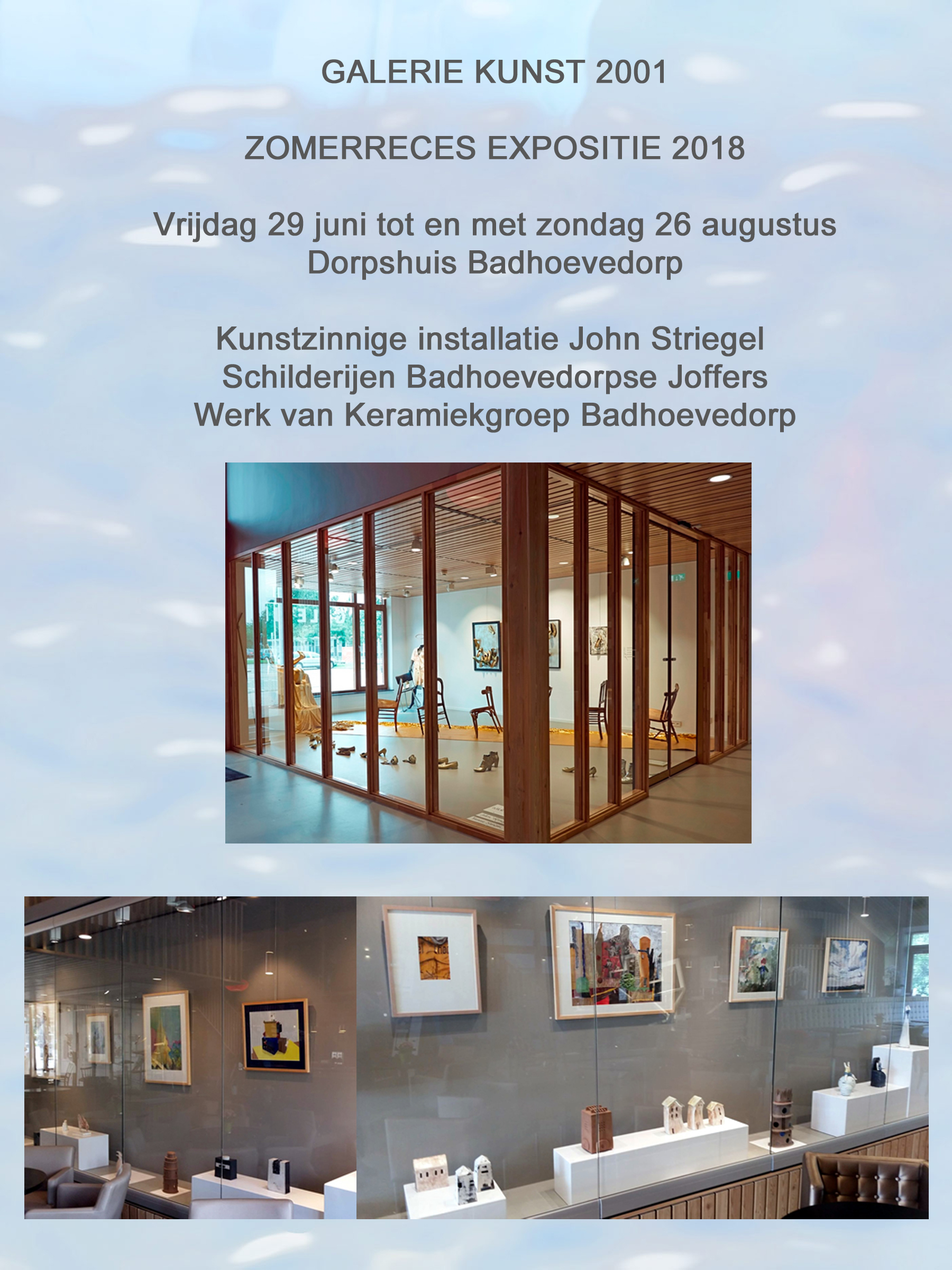 Kunst uit eigen dorpshuis tijdens zomerreces. (Foto: aangeleverd)