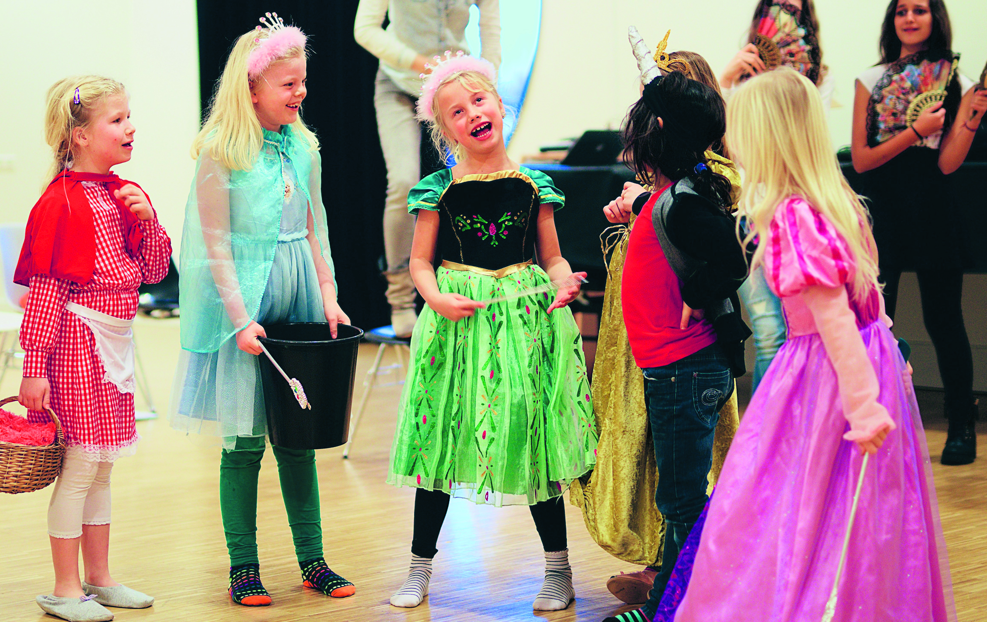 De driedaagse Zomercursus Musical; voor al die jongens en meisjes die ook in de zomer niets liever doen dan dansen, zingen en toneelspelen. (foto Frits de Beer)