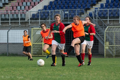 Oefenwedstrijd. (Foto: Jan Vonk)