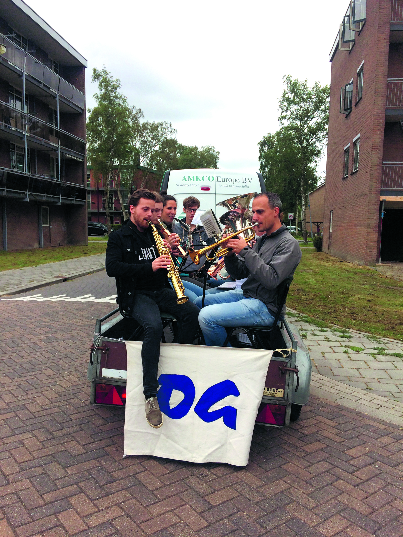 Muzikale collecte van OG in Krommenie. (Foto: Yvette van der Does)