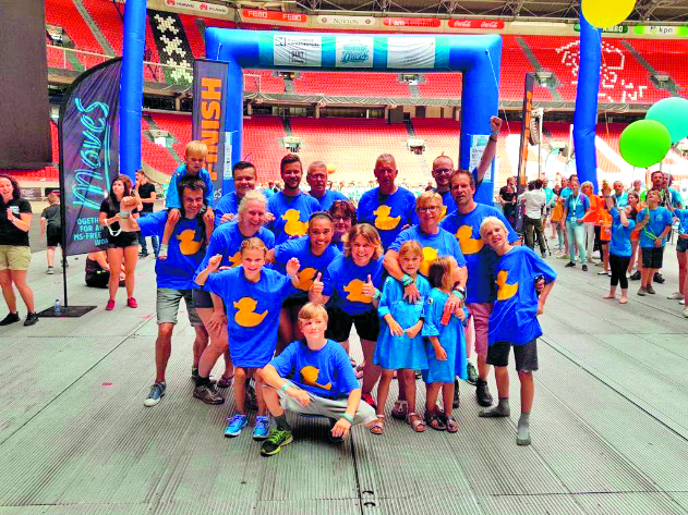 Nienke en haar familie deden als The B-Team mee aan Arena MoveS. (aangeleverde foto)