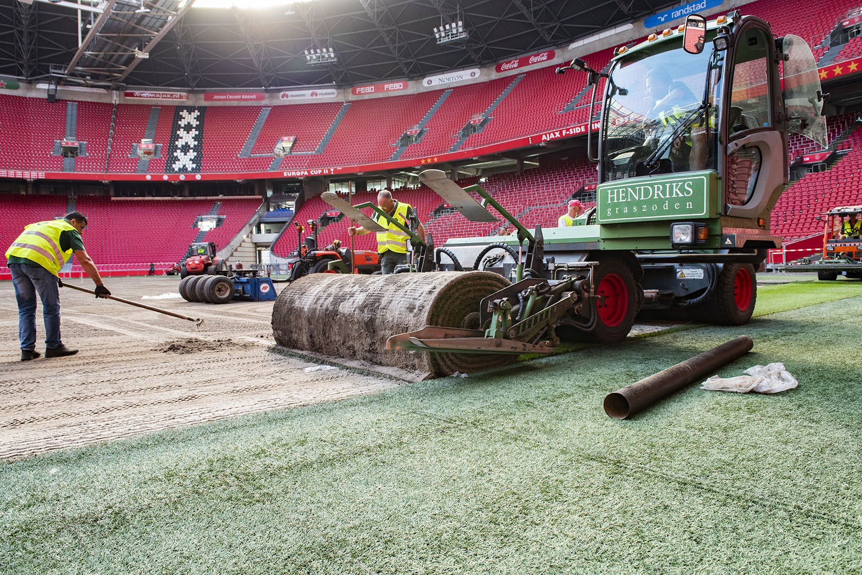 De nieuwe grasmat. (Foto: aangeleverd)