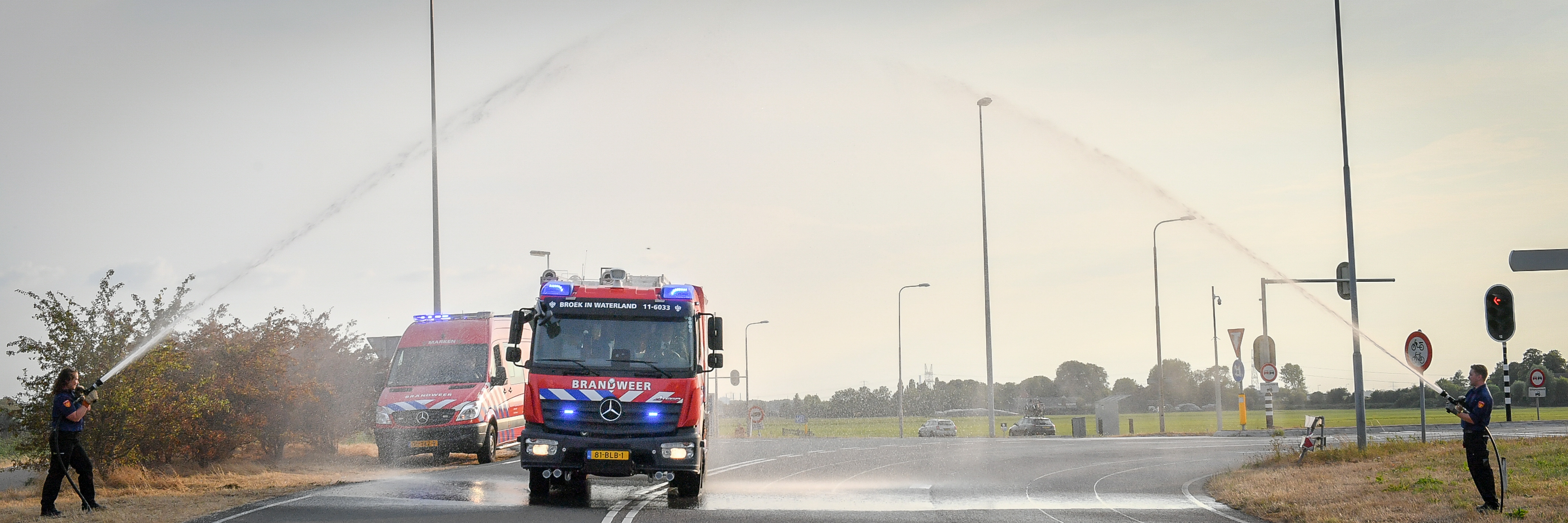 De aankomst van het nieuwe voertuig. (Foto: meneer de fotograaf Zaandam)