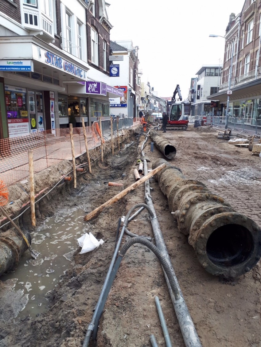 Recente werkzaamheden aan Westzijde. (Foto: Gemeente Zaanstad)