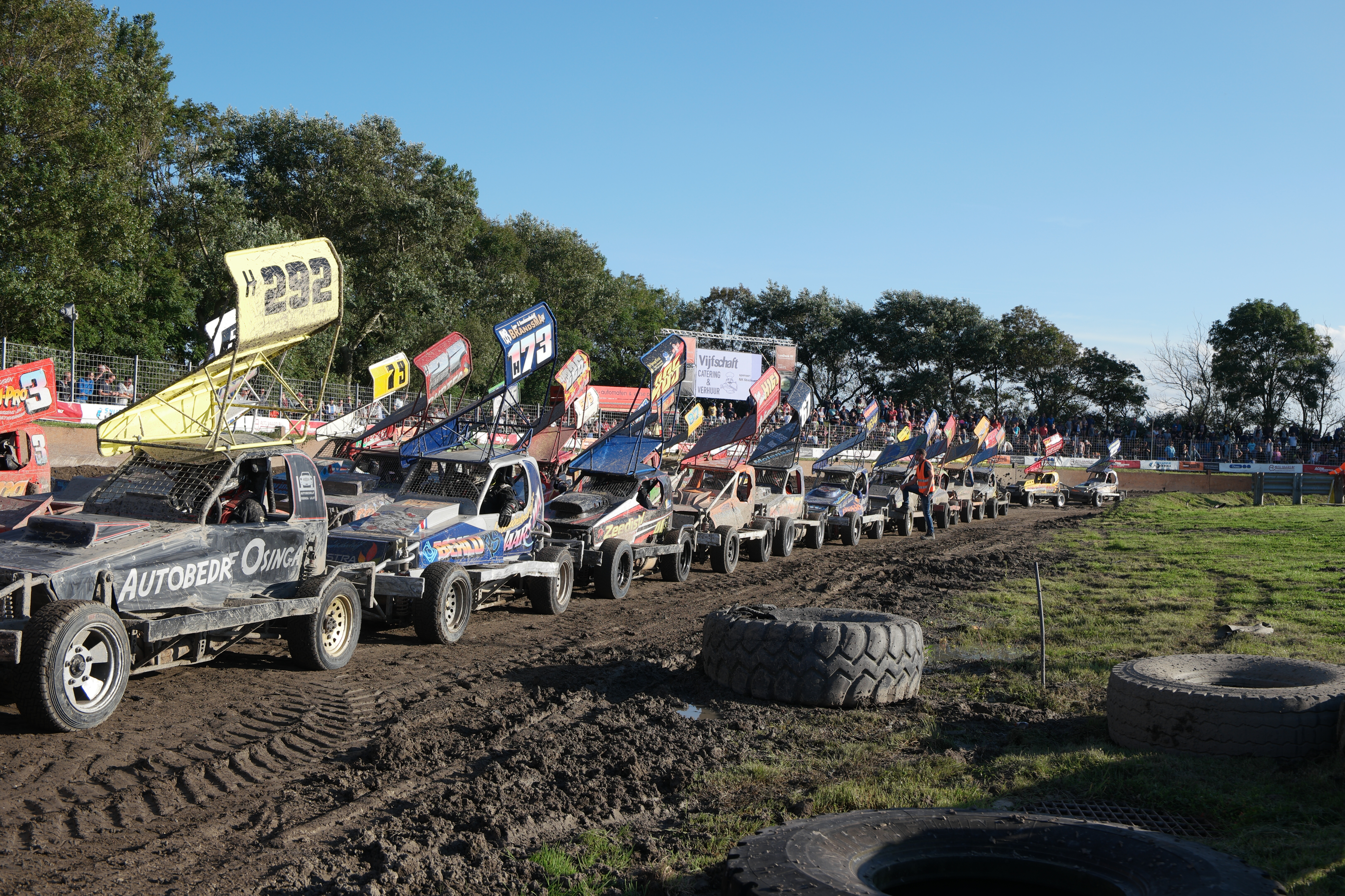 Het NK stockcars formule 1 is een garantie voor spektakel. (Foto: aangeleverd)
