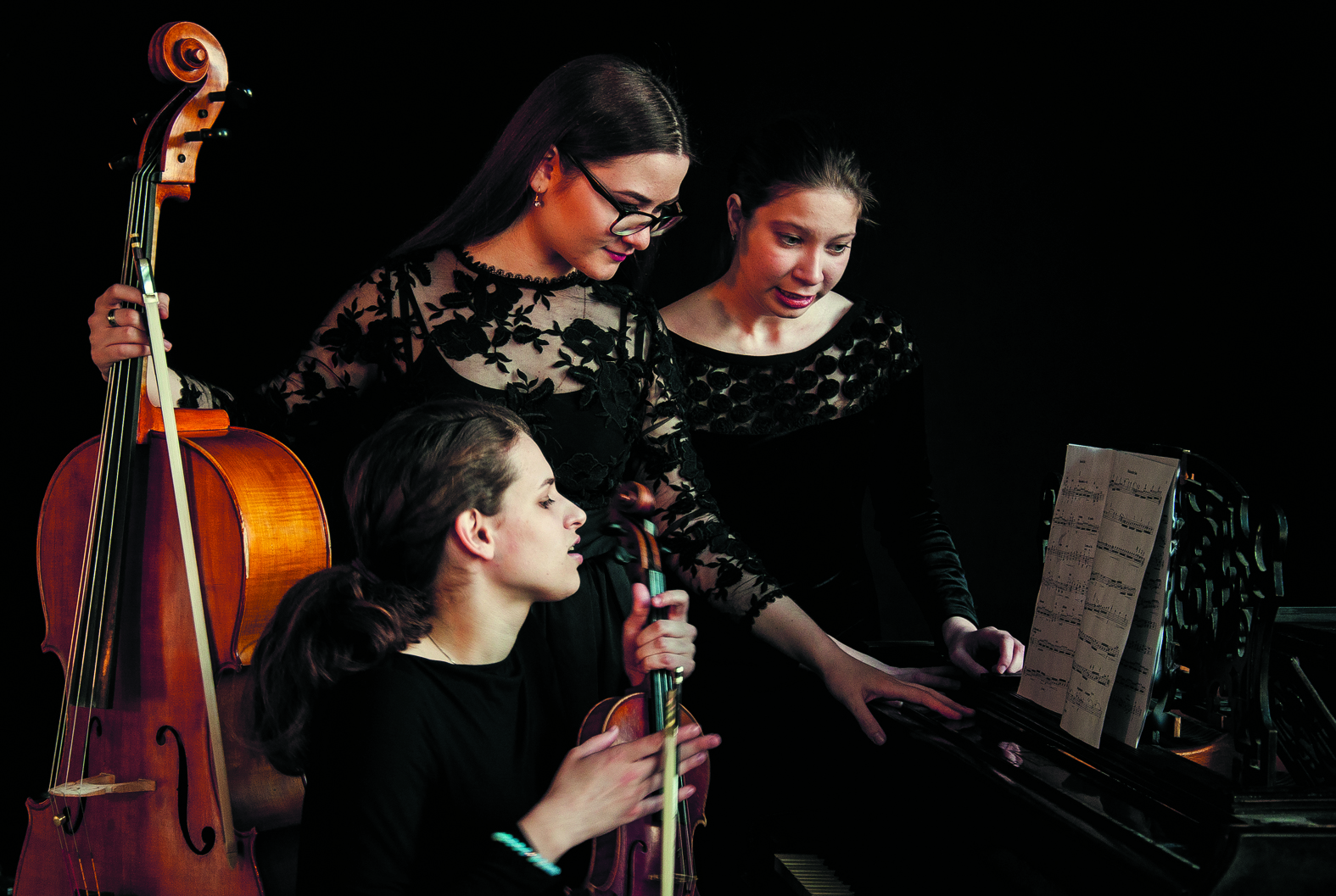 Het Russische Bell Trio. (foto Elena Kochetova)
